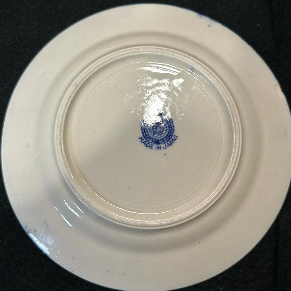 Three Vintage Blue Willow Bread and Butter Plates JAPAN
